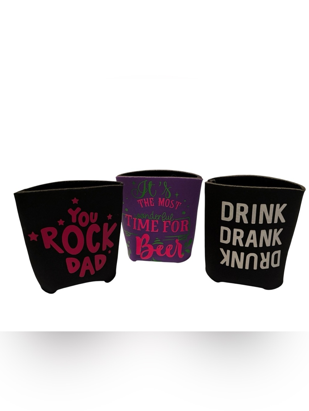 Neoprene Purple "Time for Beer" Can Cooler